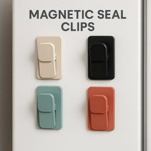 Magnetic Seal Clips with Fridge Mount for Easy Access and Organization